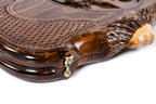 Handmade Wooden Backgammon Set with Etchmiadzin Cathedral and Ararat Outline, 60 cm - photo 8