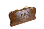 Handmade Wooden Backgammon Set with Etchmiadzin Cathedral and Ararat Outline, 60 cm - photo 6