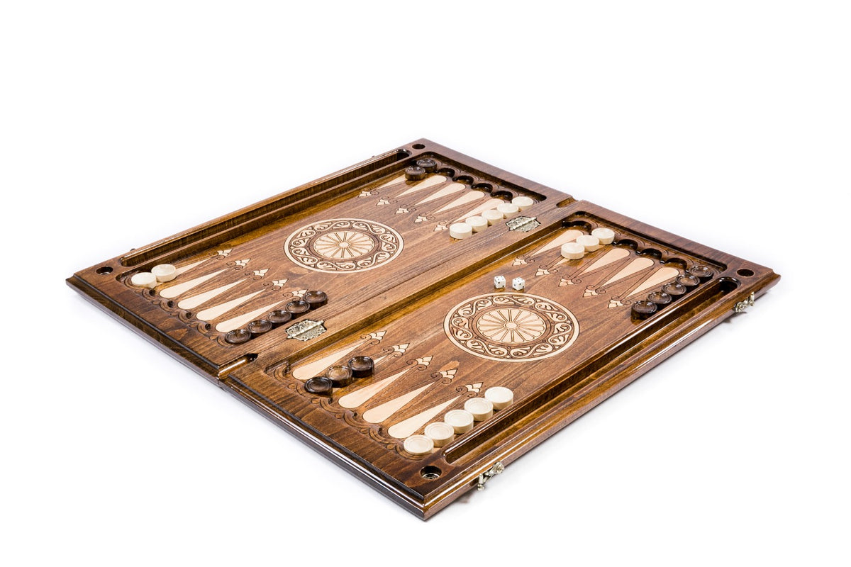 Backgammon-Set mit Tempel von Garni, 60 cm – Foto 3