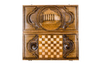 Handmade Wooden Backgammon Set with Garni Temple, 60 cm - photo 4