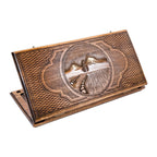 Handmade Wooden Backgammon Set with Mount Ararat, 60 cm (Model 11575)