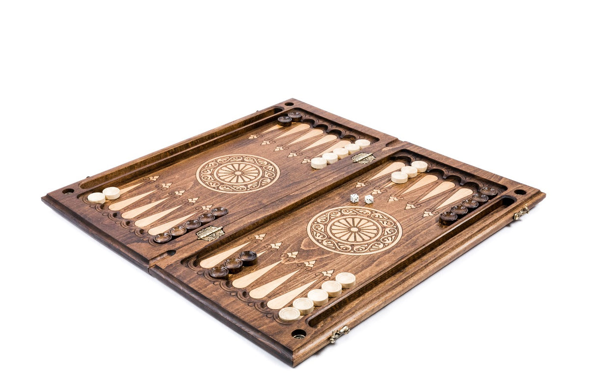 Handmade Wooden Backgammon Set with Mount Ararat, 60 cm - photo 3