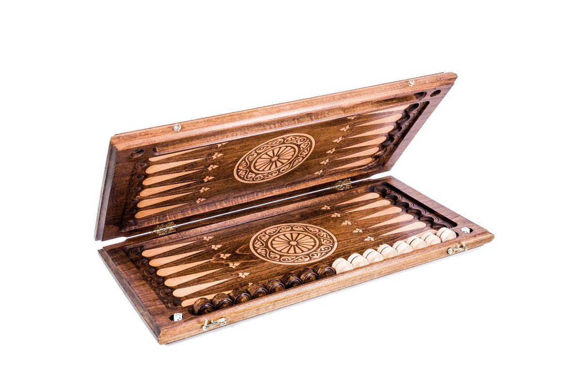 Handmade Wooden Backgammon Set with Mount Ararat, 60 cm - photo 6