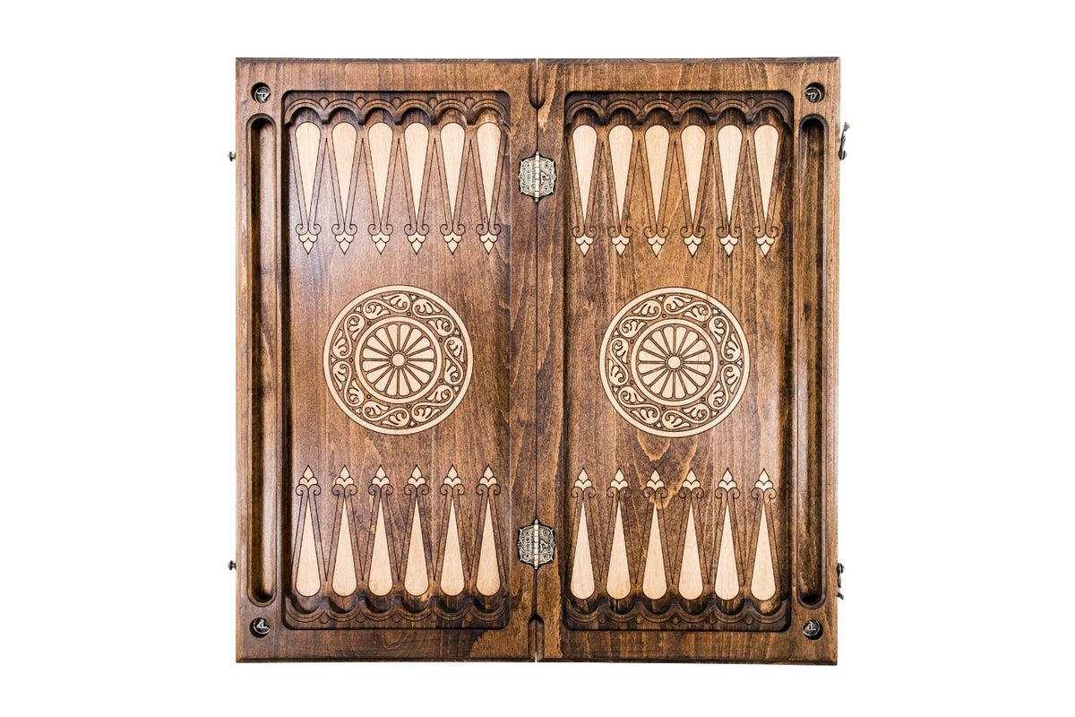 Handmade Wooden Backgammon Set with Mount Ararat, 60 cm - photo 8