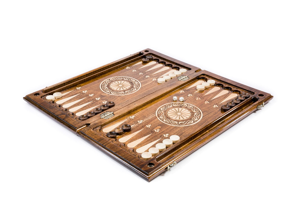 Handmade Wooden Backgammon Set with Mount Ararat, 60 cm - photo 3