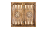Handmade Walnut Backgammon Set with Etchmiadzin Cathedral and Hornbeam Inlay, 60 cm - photo 8