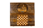 Handmade Wooden Backgammon Set with Geghard Monastery, 60 cm - photo 7