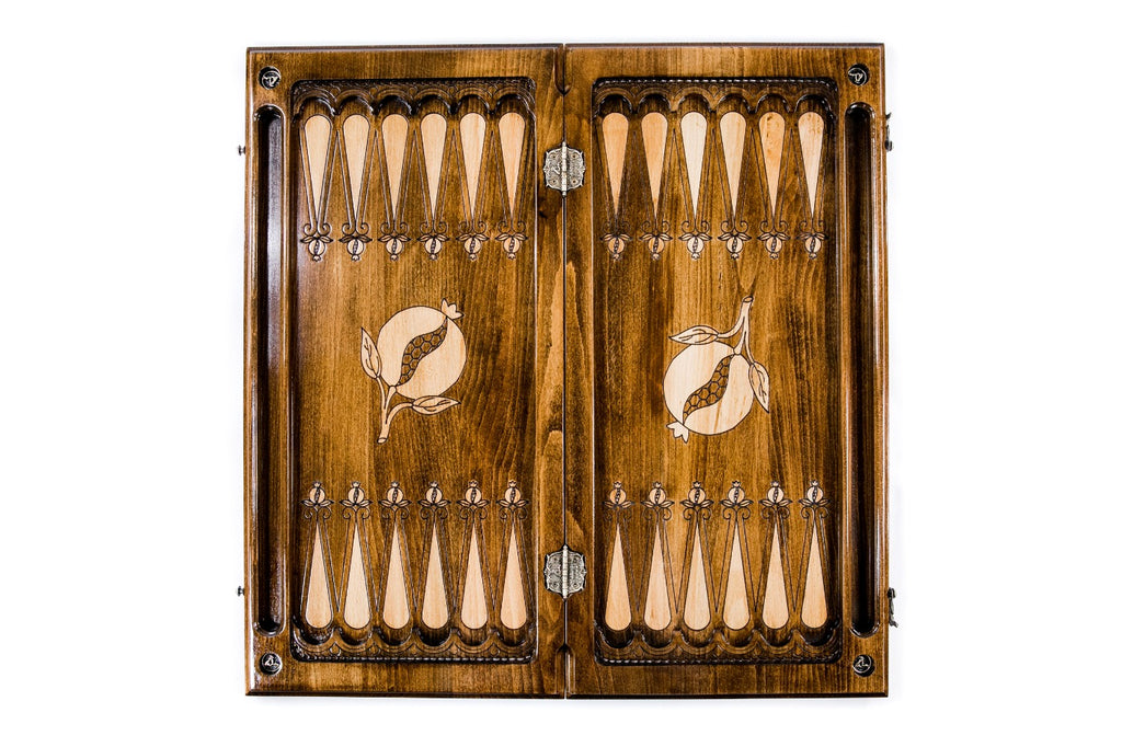 Handmade Wooden Backgammon Set with Geghard Monastery, 60 cm - photo 9