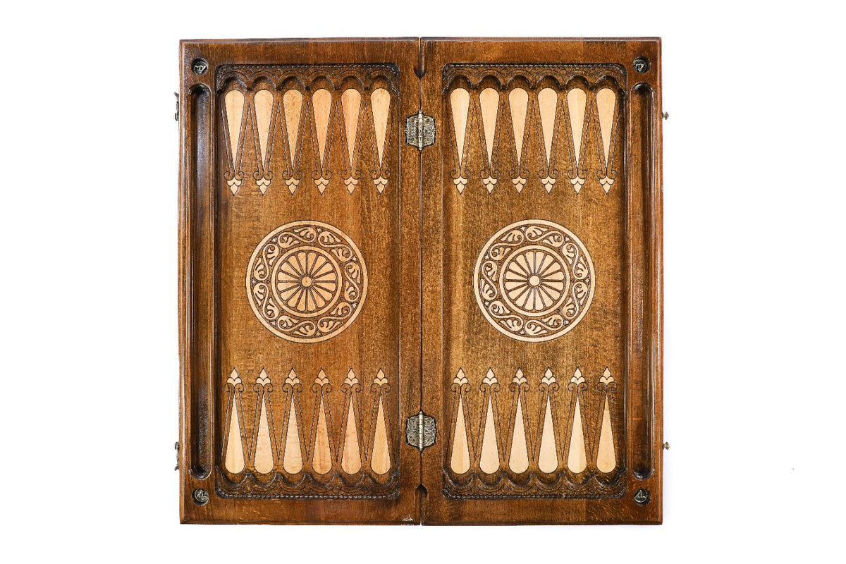 Handmade Wooden Backgammon Set with Church of St. Gayane, 60 cm - photo 8