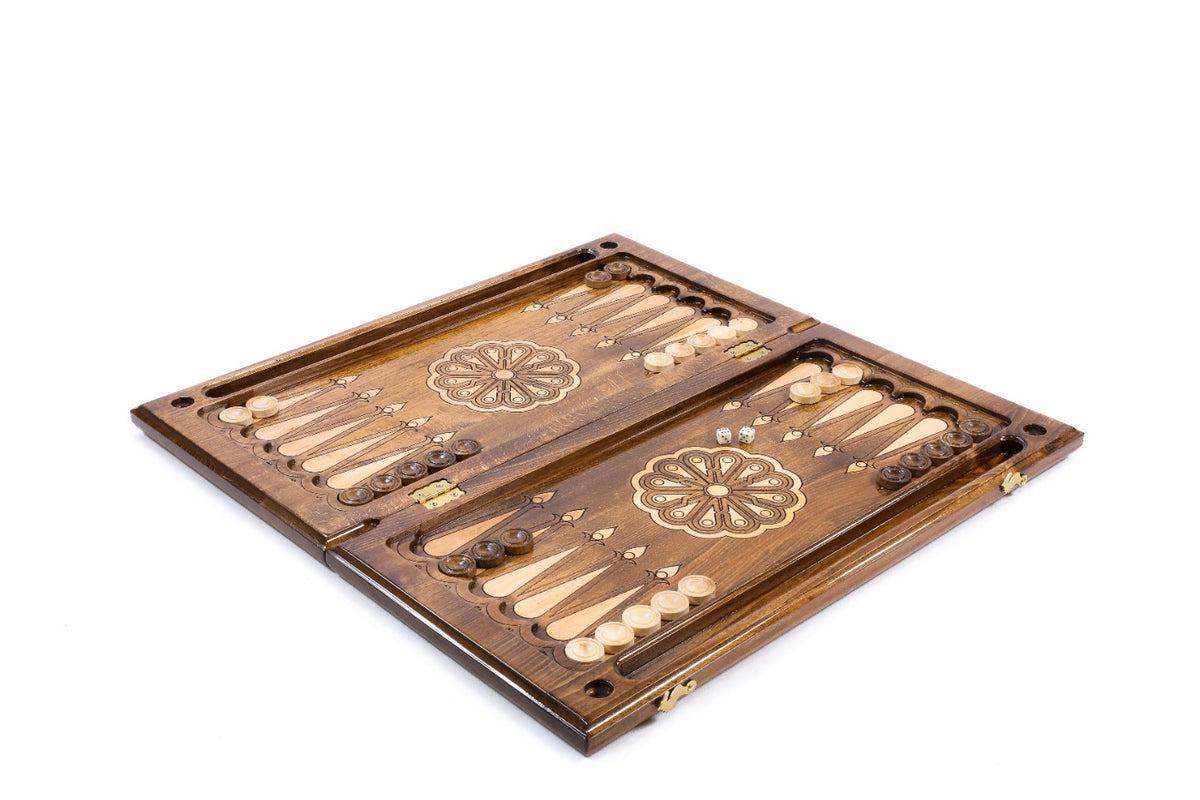 Handmade Wooden Backgammon Set with Mount Ararat, 60 cm - photo 3
