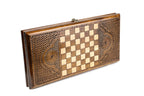 Handmade Wooden Backgammon Set with Geghard Monastery, 40 cm - photo 4