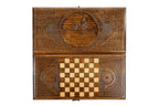 Handmade Wooden Backgammon Set with Geghard Monastery, 40 cm - photo 11