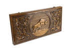 Handmade Wooden Backgammon Set with Bull, 60 cm - photo 6
