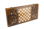 Handmade Wooden Backgammon Set with Bull, 60 cm - photo 4