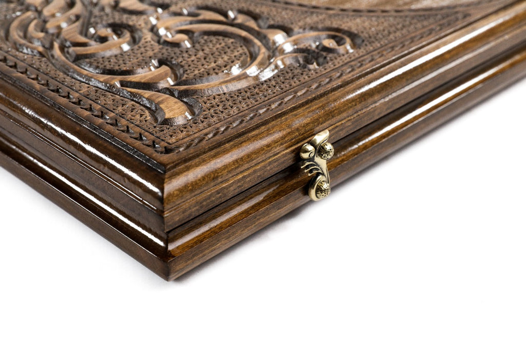 Handmade Wooden Backgammon Set with Bull, 60 cm - photo 8