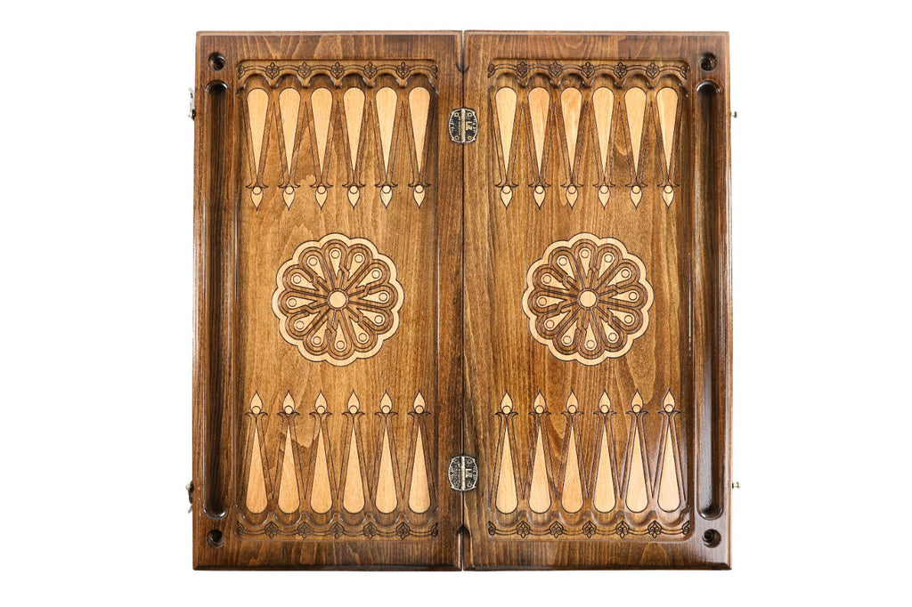 Handmade Wooden Backgammon Set with Bull, 60 cm - photo 12