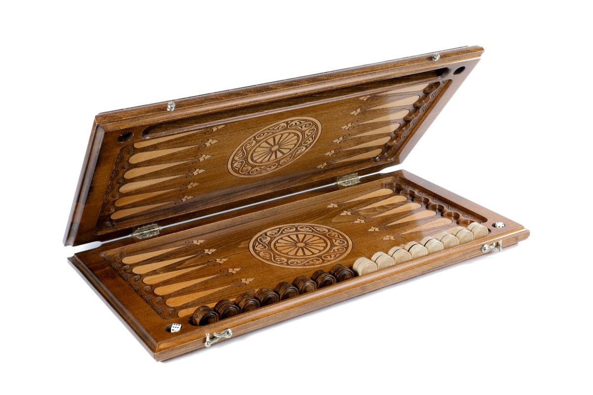 Handmade Wooden Backgammon Set with Mount Ararat, 60 cm - photo 5