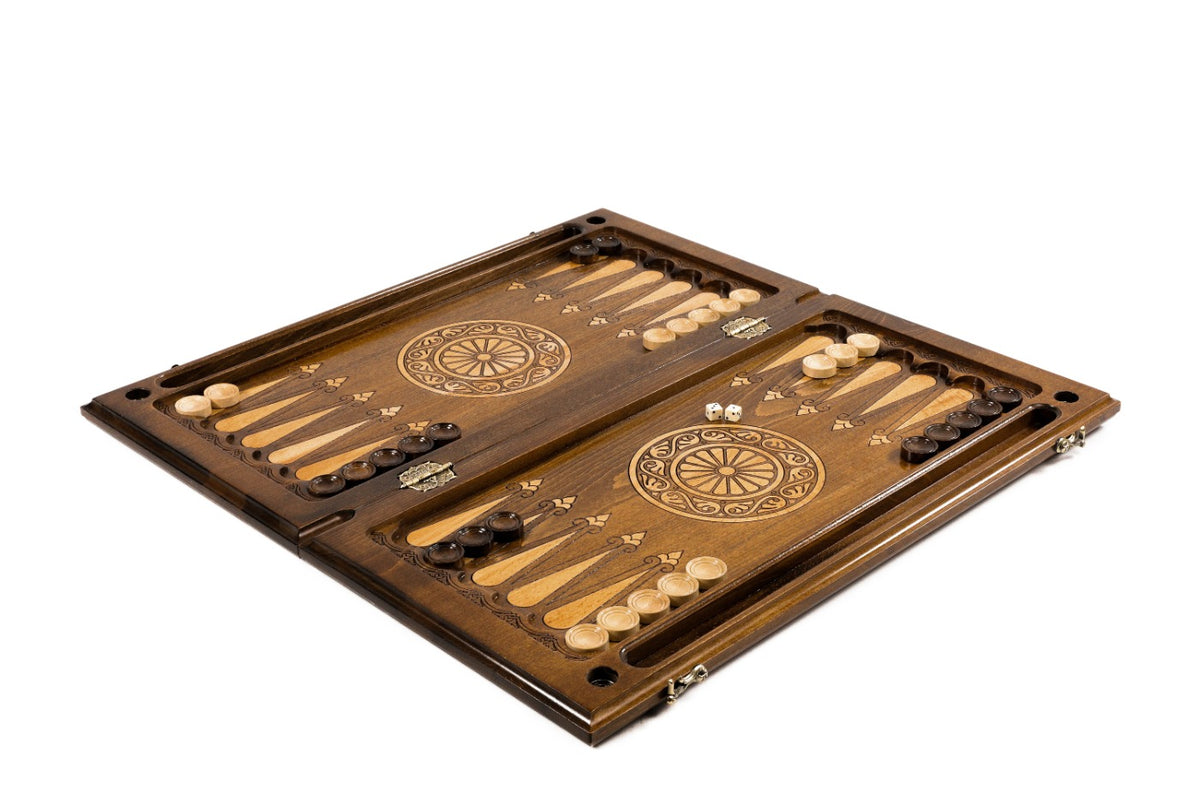 Handmade Wooden Backgammon Set with Mount Ararat, 60 cm - photo 3