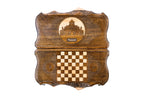 Handmade Wooden Backgammon Set with Church of St. Gayane and Ararat Outline, 50 cm - photo 4