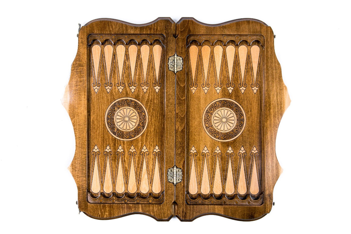 Handmade Wooden Backgammon Set with Church of St. Gayane and Ararat Outline, 50 cm - photo 8
