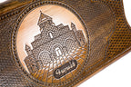 Handmade Wooden Backgammon Set with Church of St. Gayane and Ararat Outline, 50 cm - photo 2
