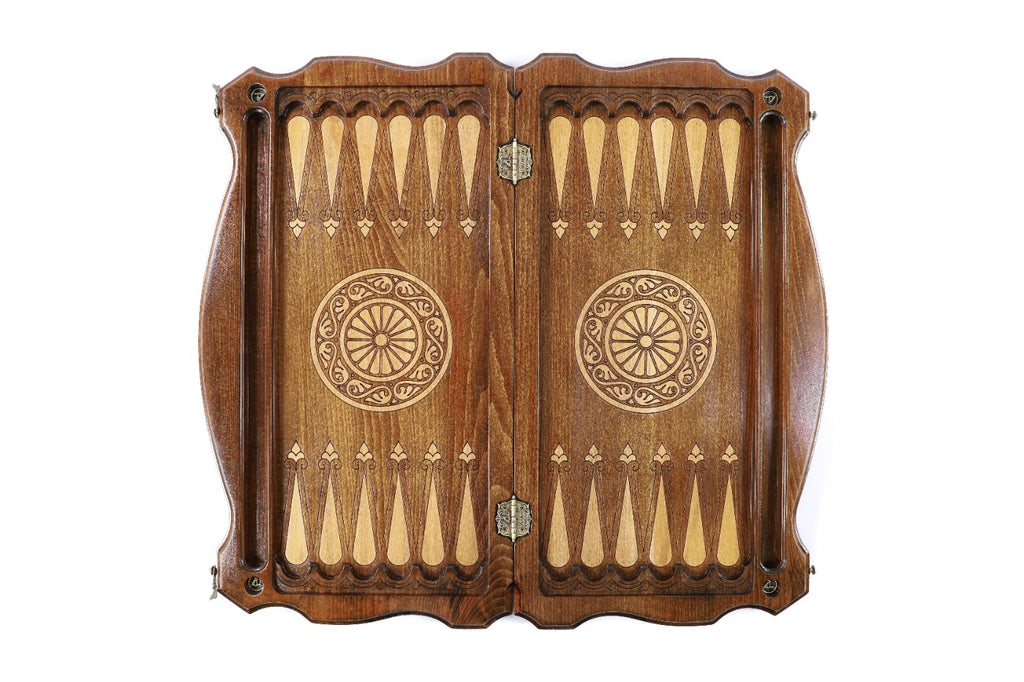 Handmade Wooden Backgammon Set with Tiger, 60 cm - photo 12