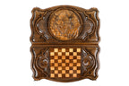 Handmade Wooden Backgammon Set with Tiger, 60 cm - photo 11