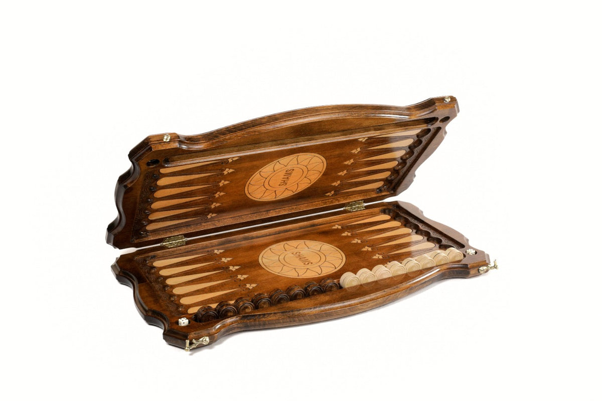 Handmade Wooden Backgammon Set with Lalesh Temple, 60 cm - photo 5