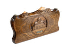 Handmade Wooden Backgammon Set with Church of St. Gayane and Ararat Outline, 50 cm - photo 6