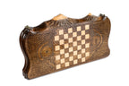 Handmade Wooden Backgammon Set with Church of St. Gayane and Ararat Outline, 50 cm - photo 4