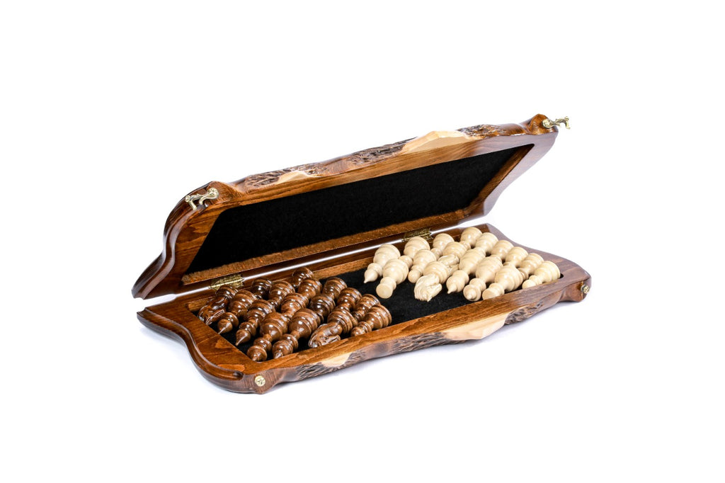 Handmade Wooden Chess Set with Ararat Outline, 50 cm - photo 3