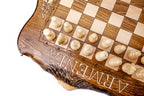 Handmade Wooden Chess Set with Ararat Outline, 50 cm - photo 11