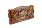 Handmade Wooden Two-Sided Backgammon Set with Georgian Coat of Arms, 60 cm - photo 6