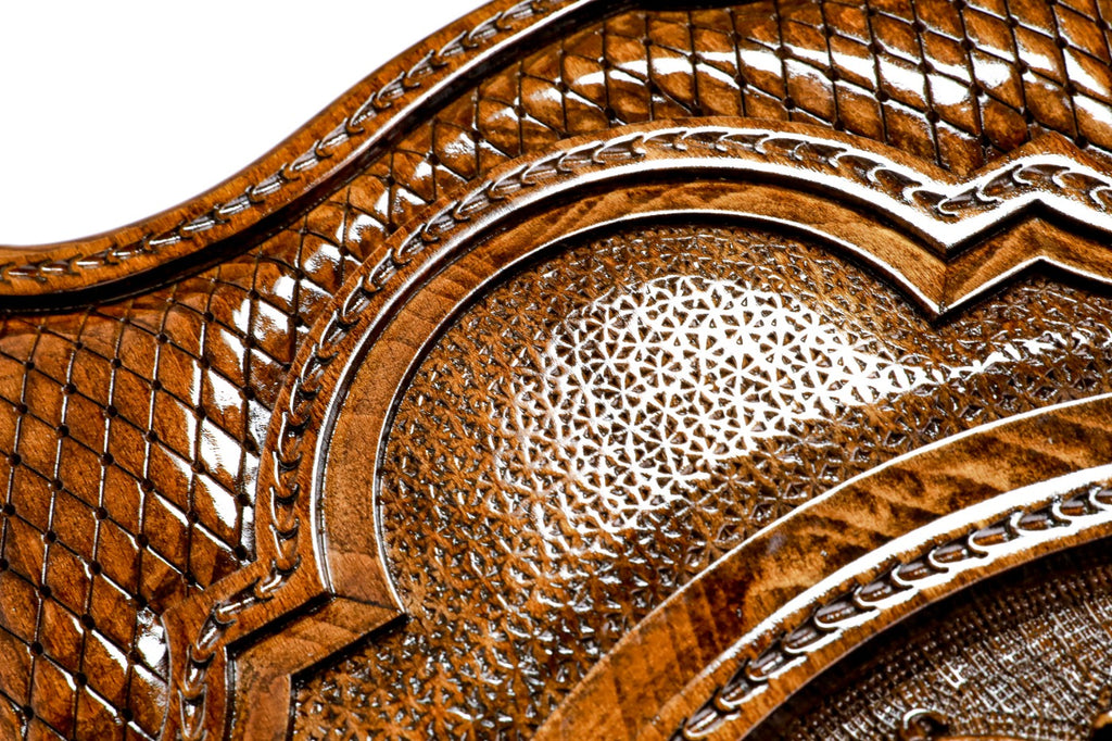 Handmade Wooden Two-Sided Backgammon Set with Georgian Coat of Arms, 60 cm - photo 10