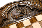 Handmade Wooden Backgammon Set with Tatarstan Coat of Arms, 60 cm - photo 10