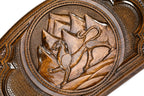 Handmade Wooden Backgammon Set with Ossetia Coat of Arms, 60 cm - photo 2