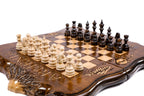 Handmade Chess & Backgammon Set with Mount Ararat Outline, 30 cm