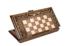 Handmade Wooden Chess and Backgammon Set with Armenian Ornament, 30 cm - photo 4