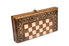 Handmade Wooden Chess and Backgammon Set with Armenian Ornament, 30 cm - photo 7