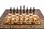 Handmade Wooden Chess and Backgammon Set with Armenian Ornament, 30 cm - photo 5