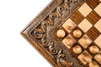 Handmade Wooden Chess and Backgammon Set with Armenian Ornament, 30 cm - photo 12