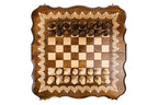 Handmade Wooden Chess Set with Contour Outline, 50 cm - photo 10