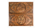 Handmade Wooden Two-Sided Backgammon Set with Gandzasar and Cross, 70 cm - photo 4