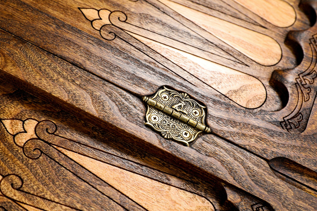 Handmade Wooden Two-Sided Backgammon Set with Gandzasar and Cross, 70 cm - photo 10