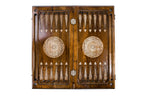 Handmade Walnut Backgammon Set with Garni Temple, 60 cm - photo 9