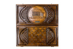 Handmade Walnut Backgammon Set with Garni Temple, 60 cm - photo 8