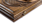 Handmade Walnut Backgammon Set with Artsakh Monument, 60 cm - photo 7