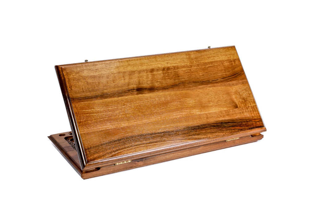 Handmade Walnut Backgammon Set, Classic Board, 60 cm (Model 12227)