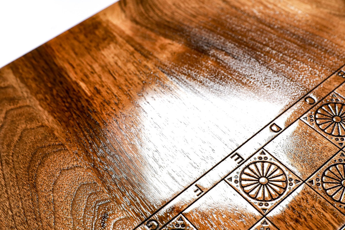 Handmade Walnut Backgammon Set, Classic Board, 60 cm - photo 9