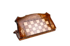 Handmade Wooden Chess and Backgammon Set with Contour Outline, 60 cm - photo 4